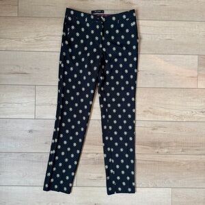 Etro Milano Women's Luxury Geometric Straight Leg Pants Size 38 Made In Italy